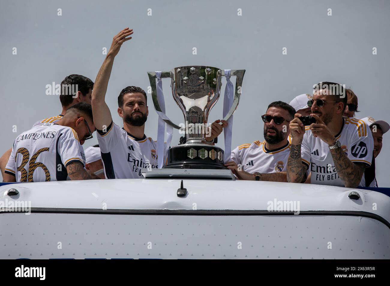 Madrid, Spain. 12th May, 2024. Nacho Fernandez (L), captain and ...