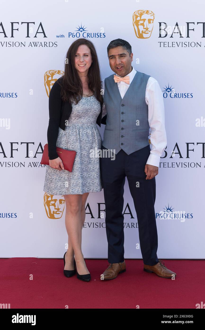London, UK. 12th May, 2024. LONDON, UNITED KINGDOM - MAY 12, 2024: Becka Mohammed and Nick Mohammed attend the BAFTA Television Awards with P&O Cruises at the Royal Festival Hall in London, United Kingdom on May 12, 2024. (Photo by WIktor Szymanowicz/NurPhoto) Credit: NurPhoto SRL/Alamy Live News Stock Photo