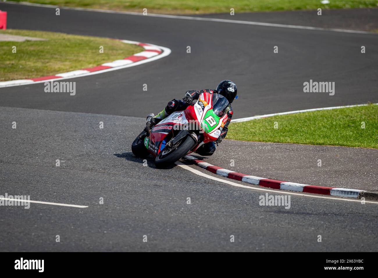 Portstewart, UK. 09th May, 2024. Peter Hickman (#60) won the J M Paterson Supertwin Race at the Northwest 200. Second was Richard Cooper(#47) and third was Jeremy McWilliams (#99) Credit: Bonzo/Alamy Live News Stock Photo