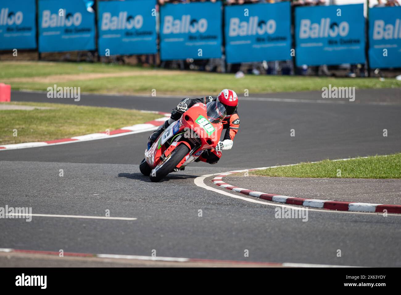 Portstewart, UK. 09th May, 2024. Peter Hickman (#60) won the J M Paterson Supertwin Race at the Northwest 200. Second was Richard Cooper(#47) and third was Jeremy McWilliams (#99) Credit: Bonzo/Alamy Live News Stock Photo