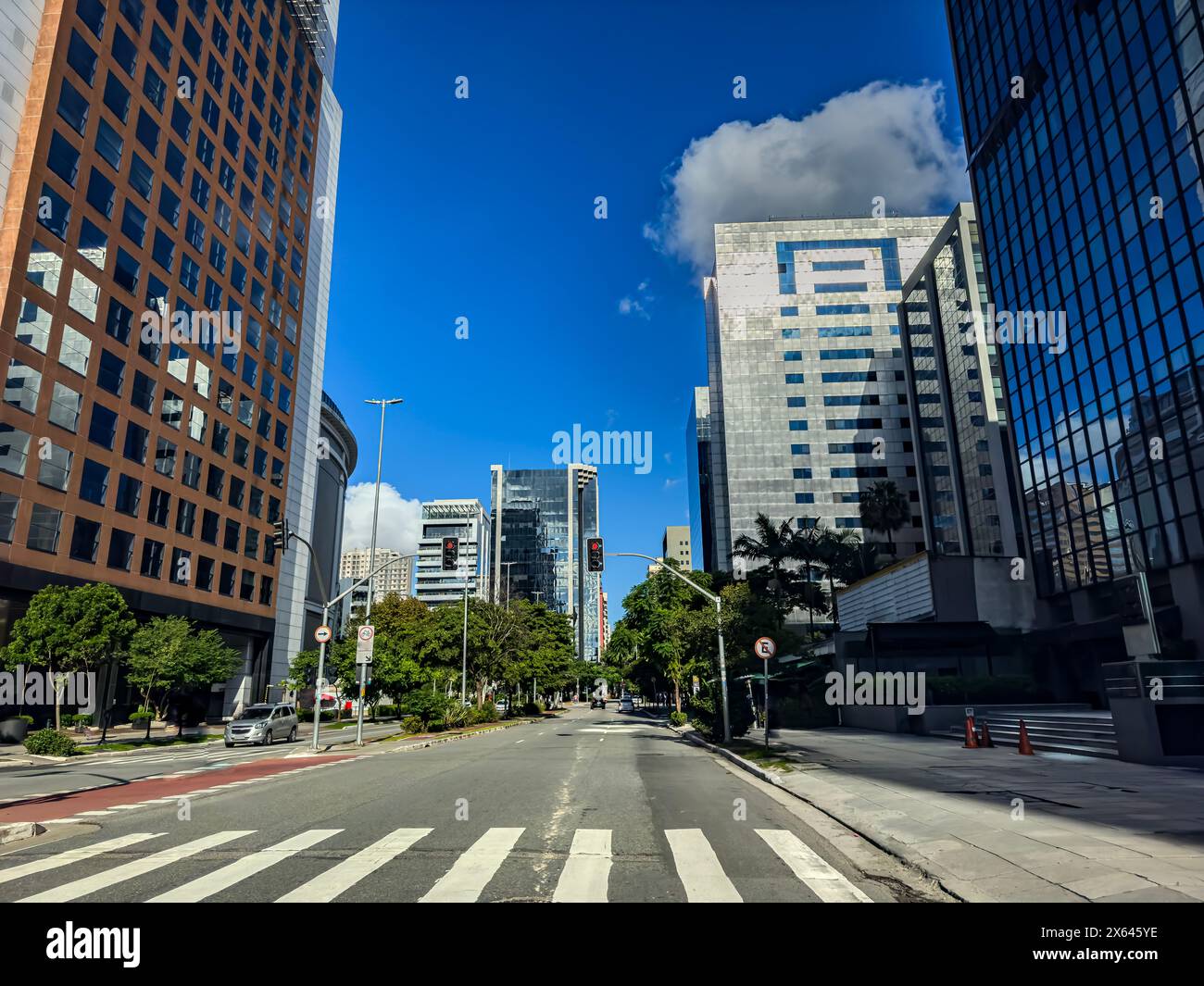 City and streets of Sao Paulo, Brazil. Stock Photo