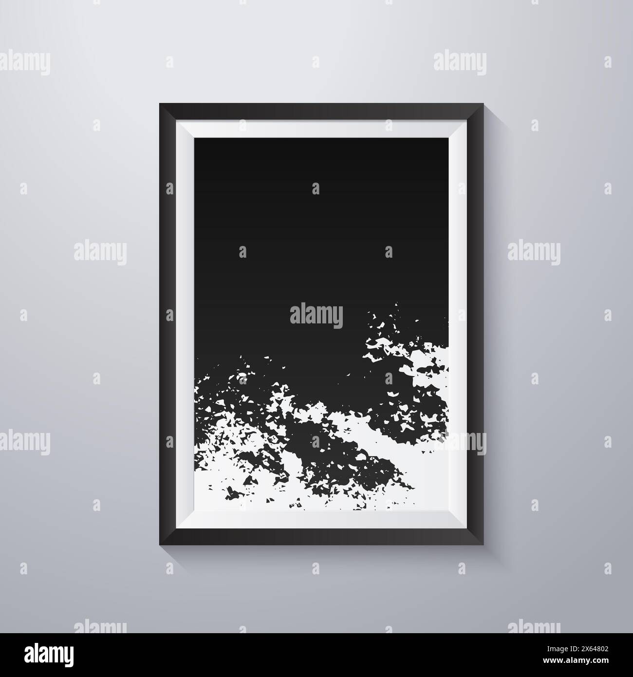 Simple frame with grunge texture style Stock Vector Image & Art - Alamy