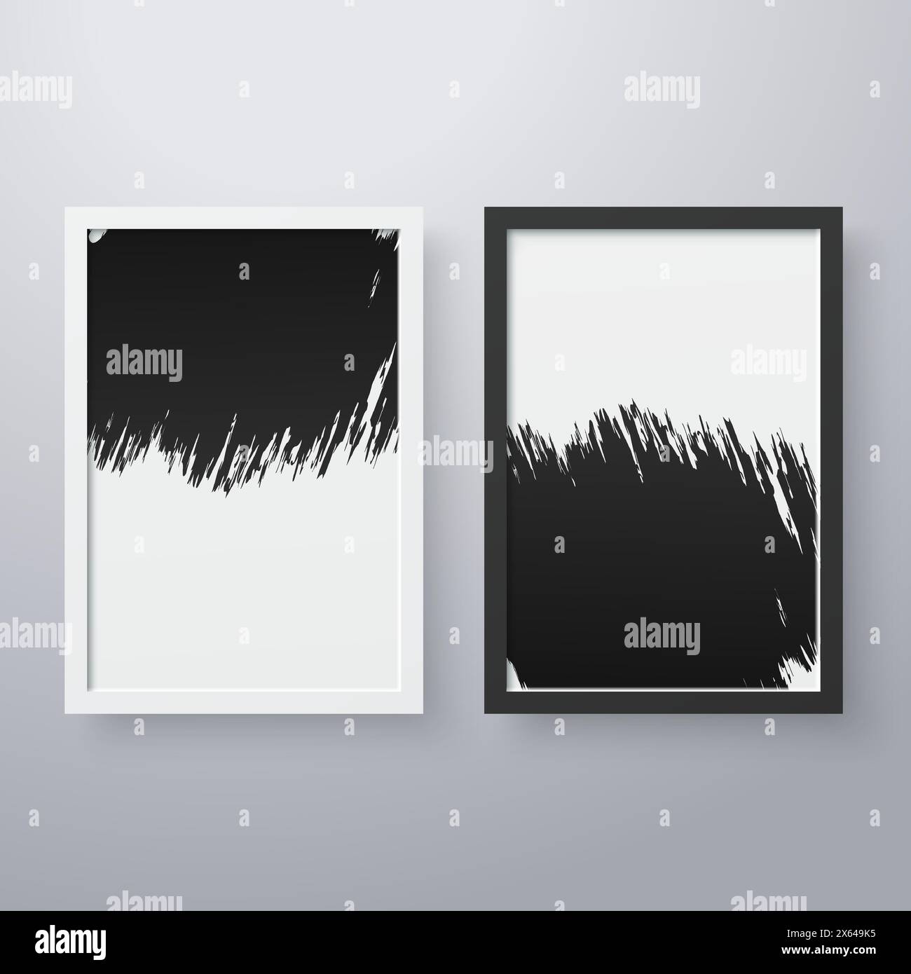 Simple frame with grunge texture style Stock Vector Image & Art - Alamy