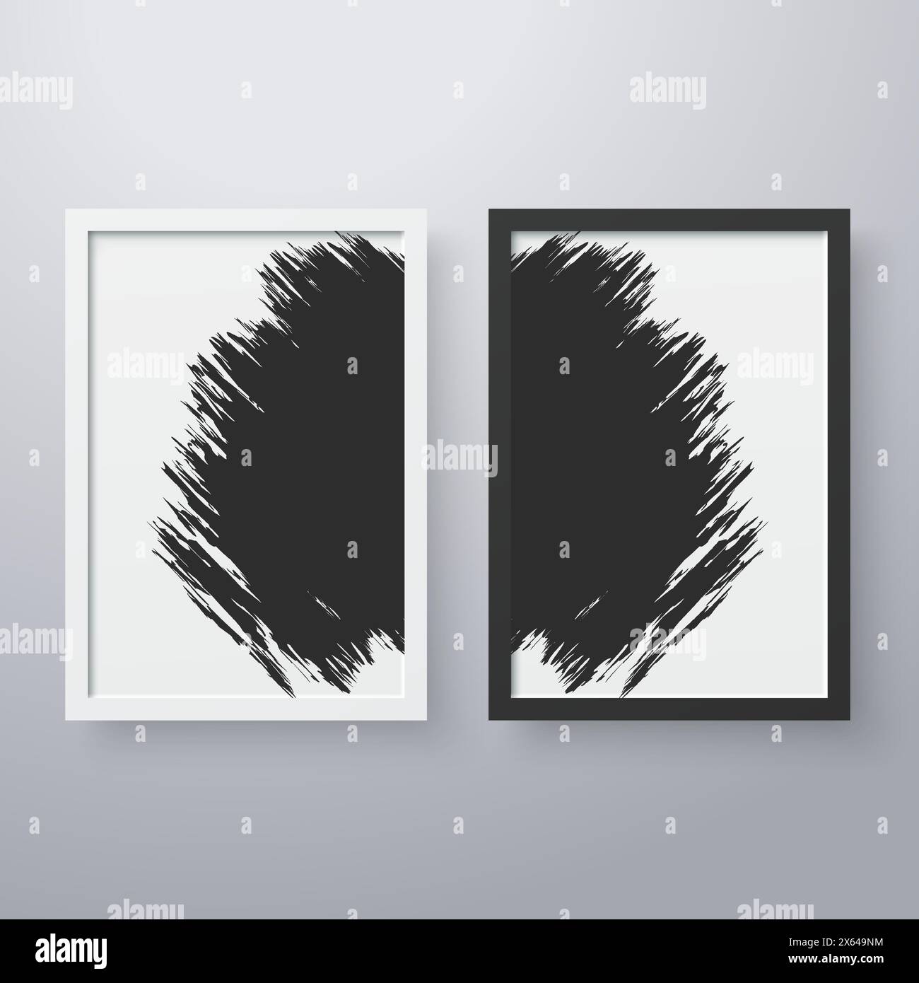 Simple frame with grunge texture style Stock Vector Image & Art - Alamy