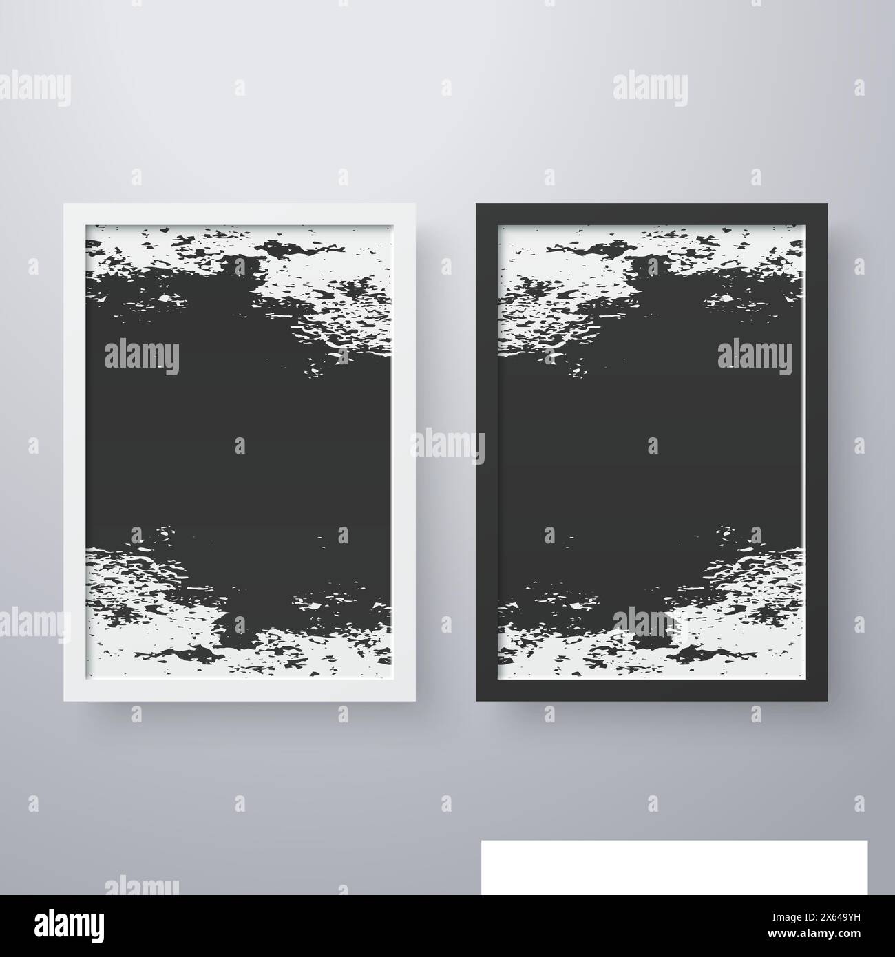 Simple frame with grunge texture style Stock Vector Image & Art - Alamy