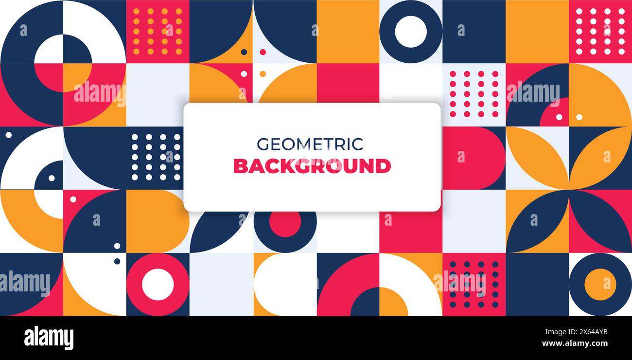 Flat Pattern Background Flat geometric background Stock Vector Images - Alamy