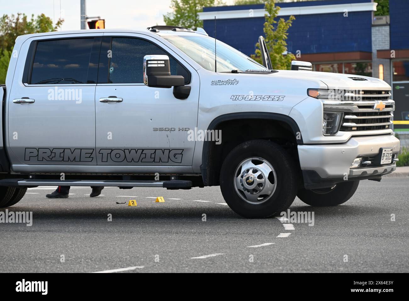 Tow truck involved in a shooting where one person was injured in ...