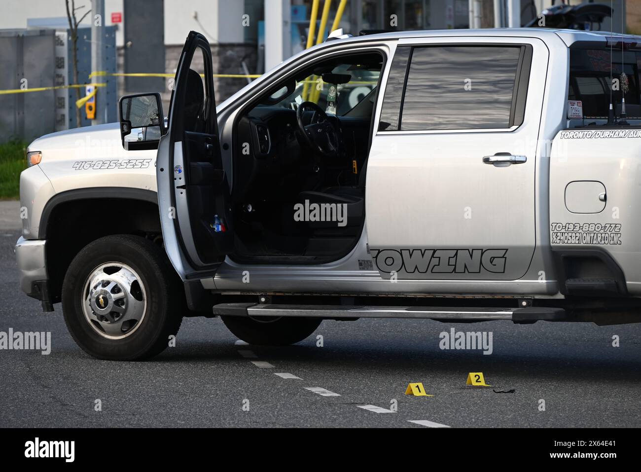 Tow truck involved in a shooting where one person was injured in ...