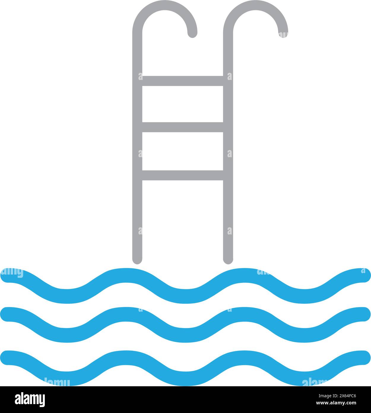 Pool vector glyph color icon Stock Vector