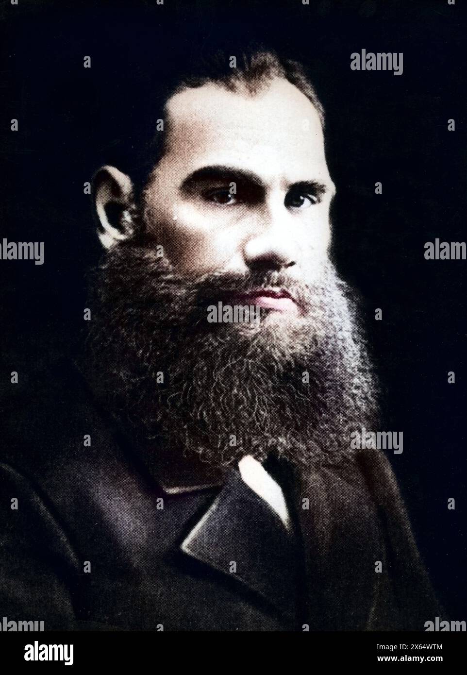 Tolstoy, Lev Nikolayevich, 9.9.1828 - 20.11.1910, Russian author / writer, portrait, ADDITIONAL-RIGHTS-CLEARANCE-INFO-NOT-AVAILABLE Stock Photo