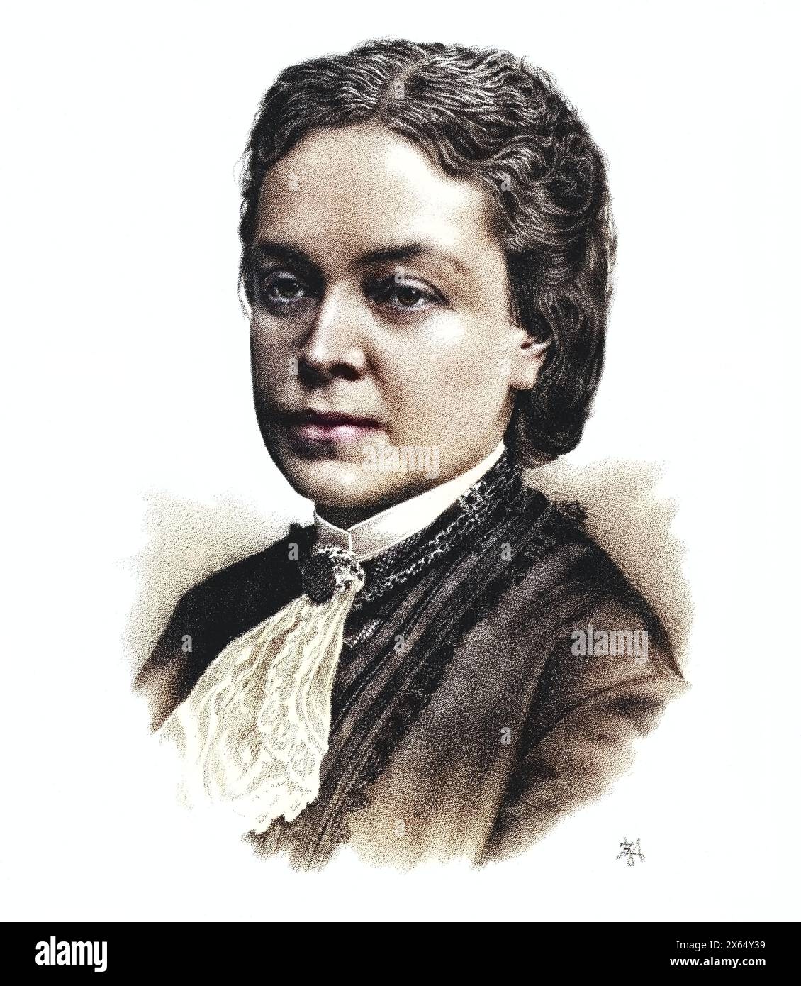 Ebner-Eschenbach, Marie von, 13.9.1830 - 12.3.1916, Austrian author / writer, portrait, ADDITIONAL-RIGHTS-CLEARANCE-INFO-NOT-AVAILABLE Stock Photo