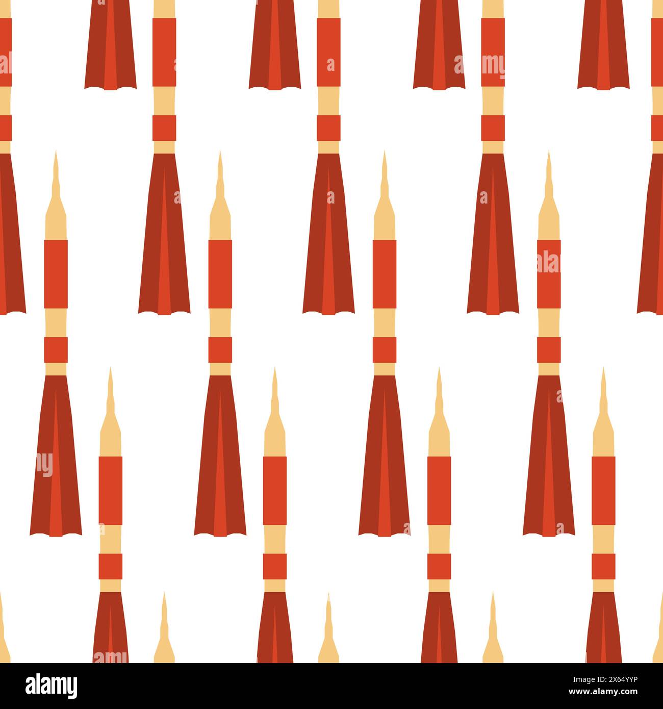 Seamless pattern with space rocket. Vector illustration Stock Vector ...