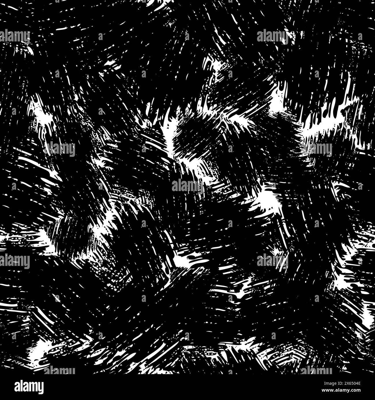 Seamless Pattern with hand drawn black scribble Smear. Abstract grunge ...
