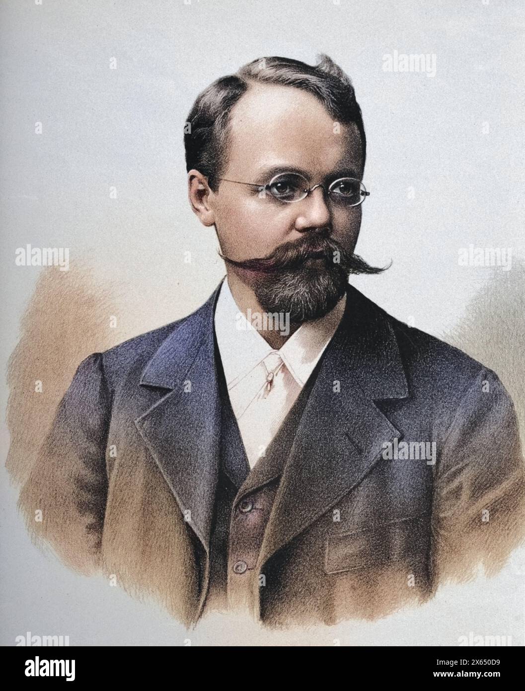 Humperdinck, Engelbert, 1.9.1854 - 27.9.1921, German musician (composer), portrait, ADDITIONAL-RIGHTS-CLEARANCE-INFO-NOT-AVAILABLE Stock Photo