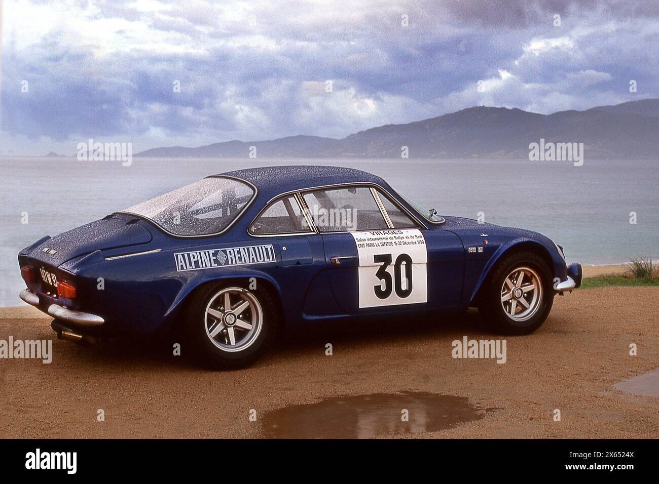 Alpine-Renault A110S on the 1990 Rallye Des 10000 Virages Corsica Stock ...