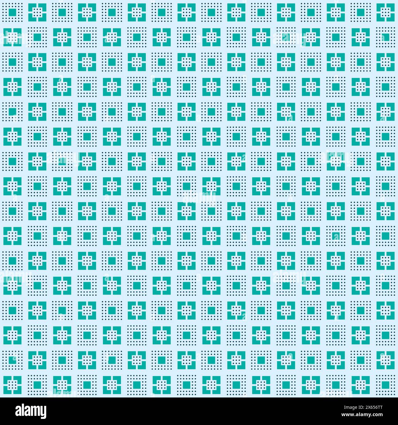 Square and Circle Geometric Pattern Background Stock Vector