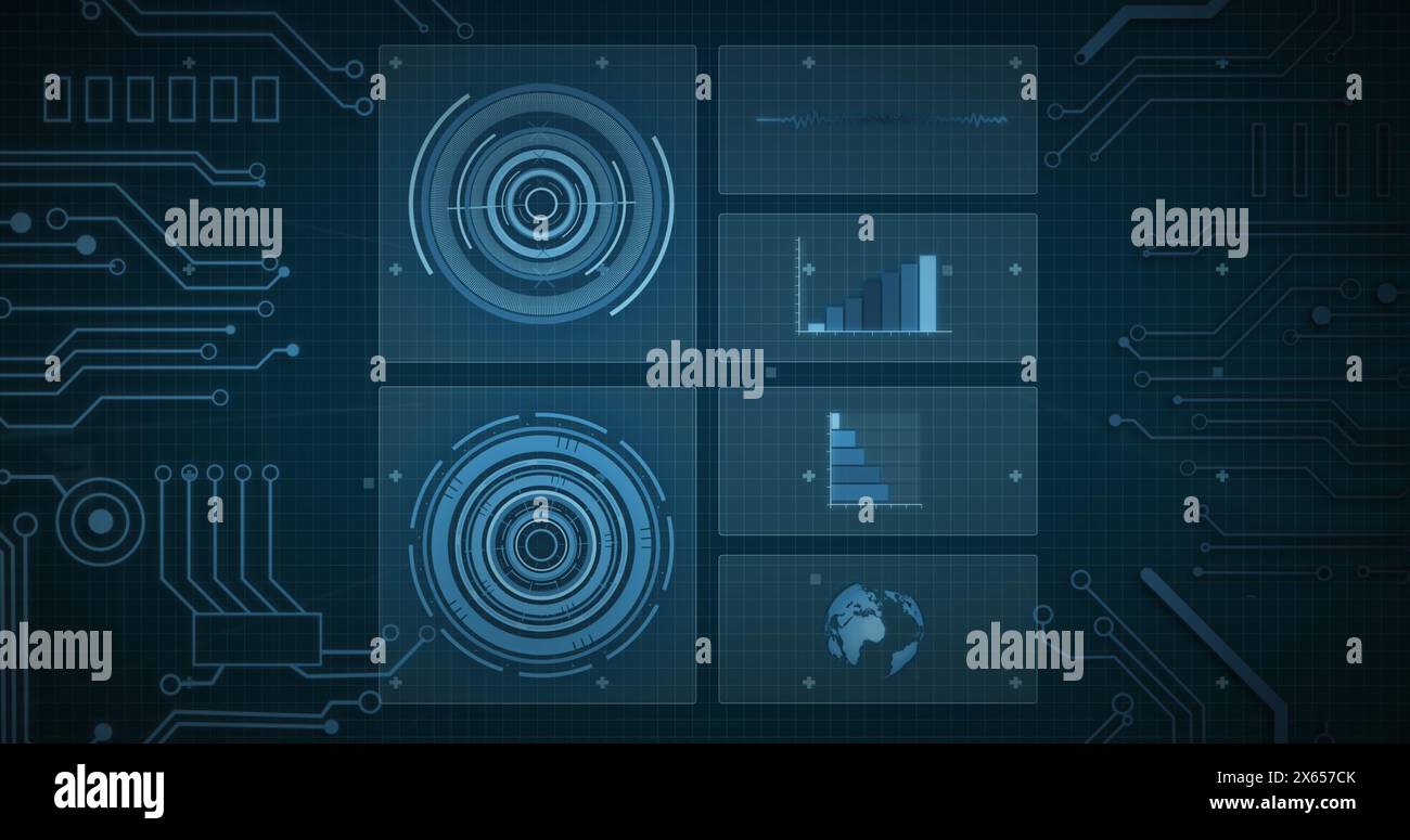 Animation screens digital data processing hi-res stock photography and ...