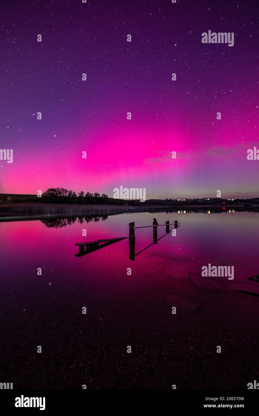 Nordlichter (Aurora Borealis) für ein farbiges Leuchten am