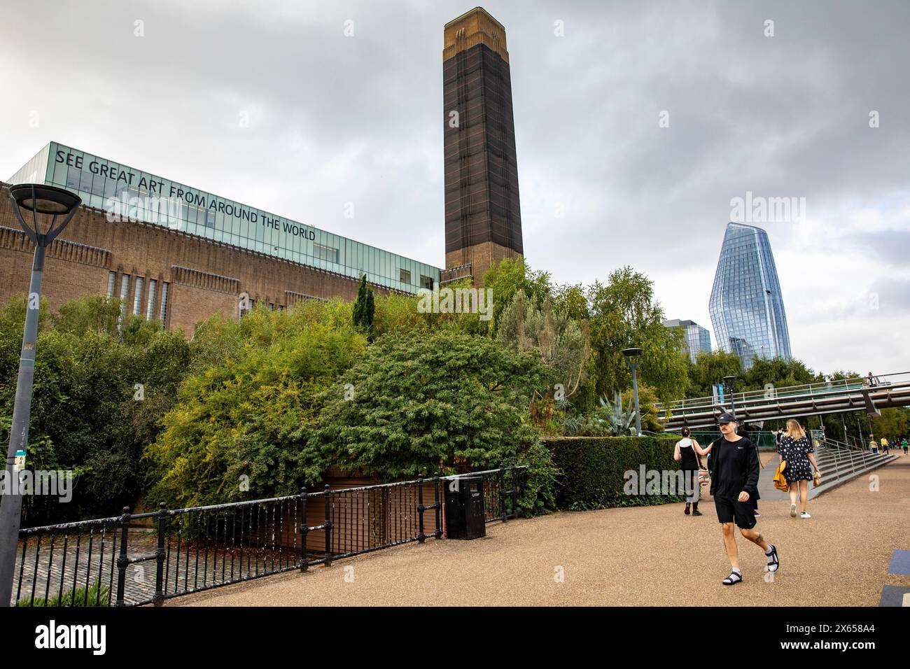 Tate Modern art gallery in London in the foyer Bankside Power Station