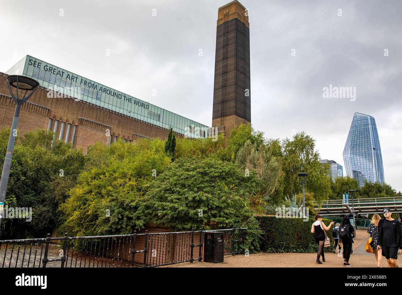 Tate Modern art gallery in London in the foyer Bankside Power Station