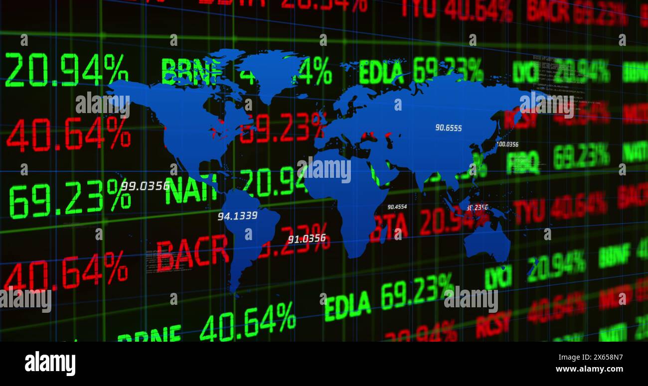 The global economy is stock market concept digital composition Stock Photo