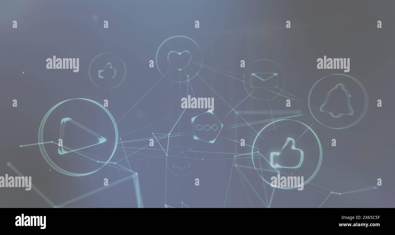 Image of data processing over white background Stock Photo