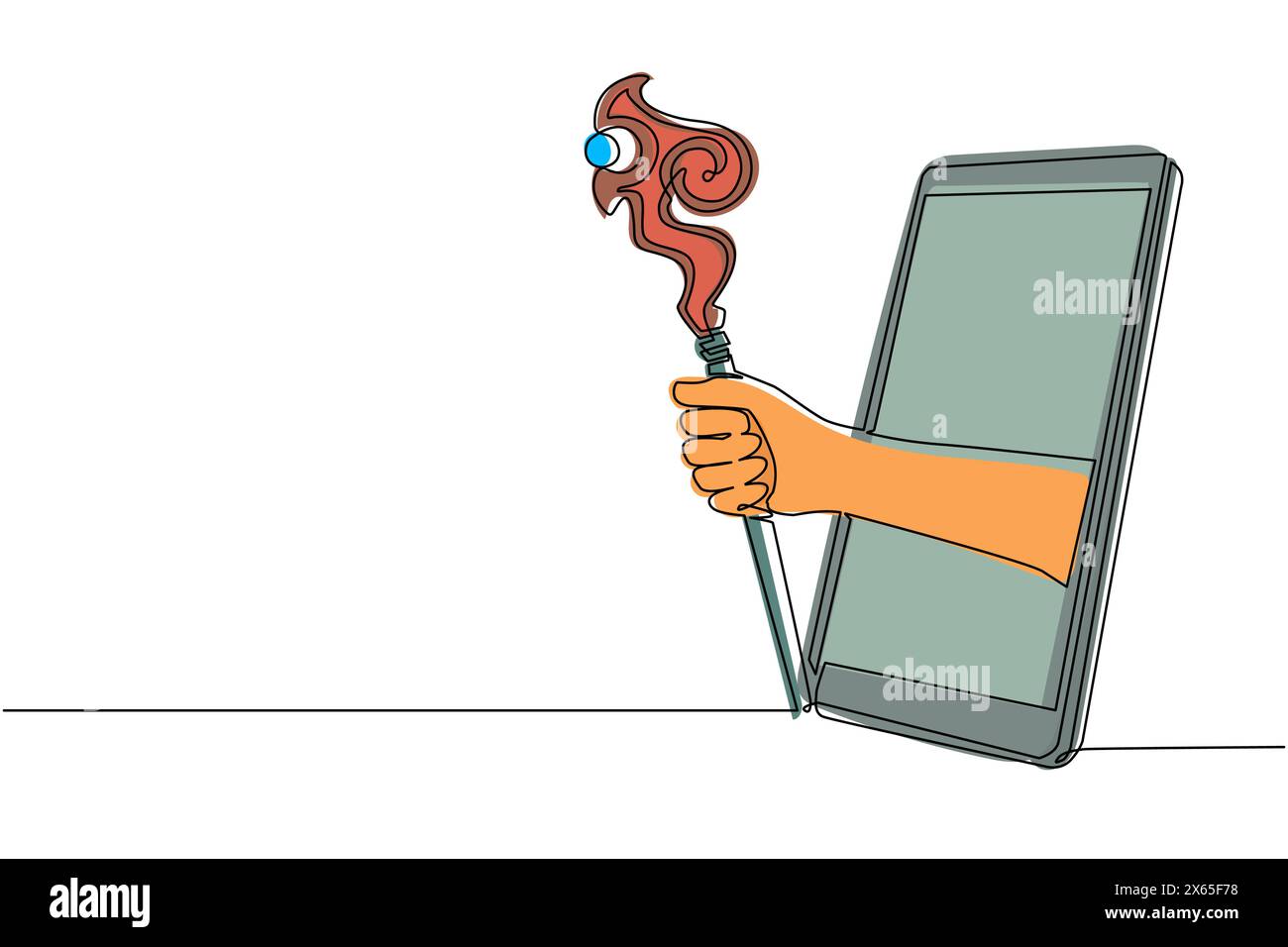 Medieval staff Stock Vector Images Alamy