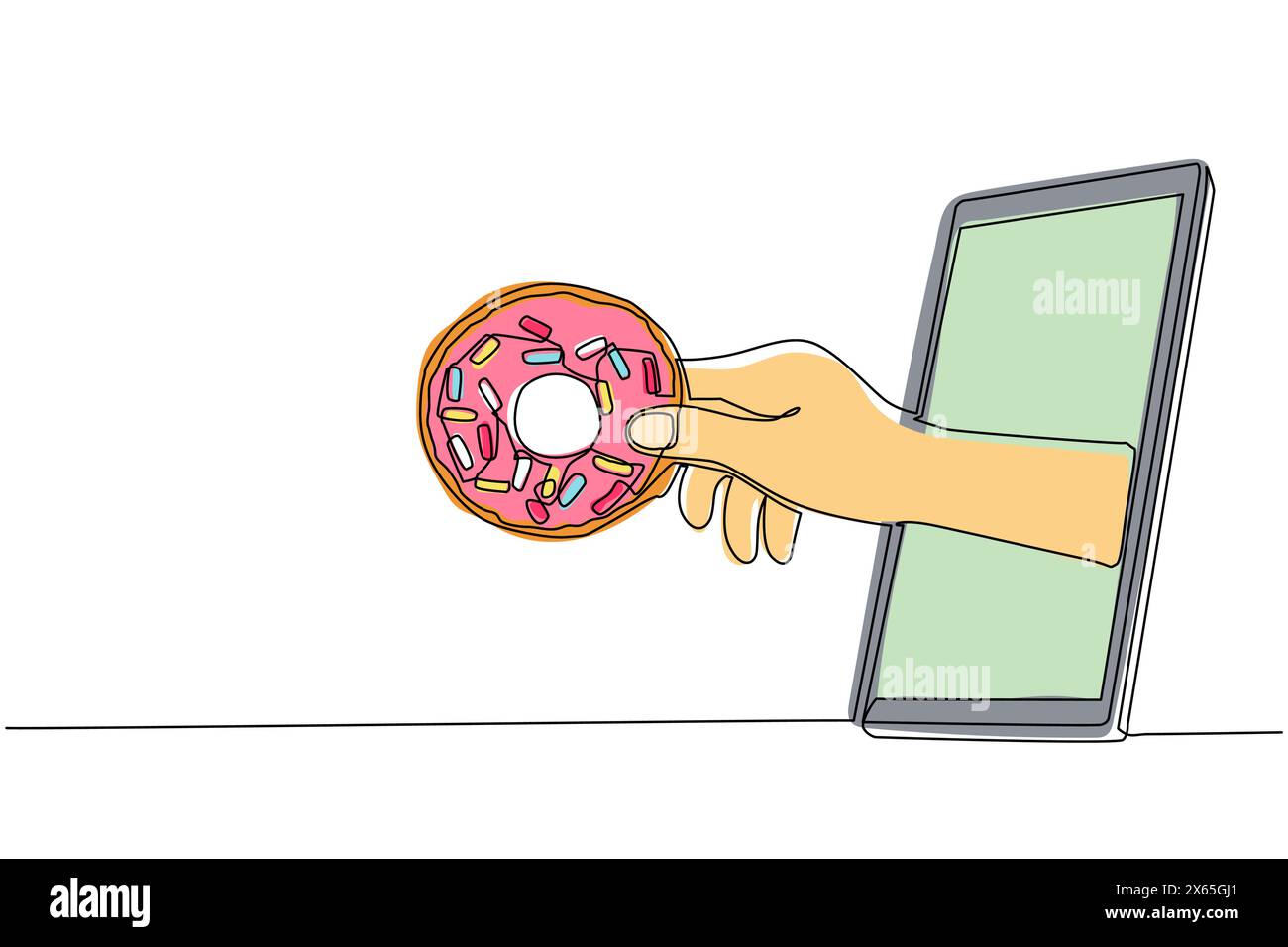 Junk food online order Stock Vector Images Alamy