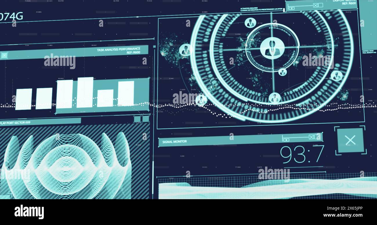 Image of financial data processing and statistics Stock Photo