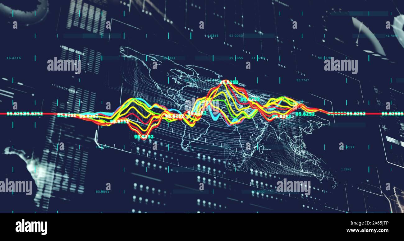 Image of financial data processing and statistics Stock Photo