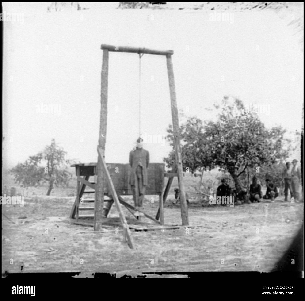 Petersburg, Va., vicinity. The execution of William Johnson, Jordan's farm, Civil War Photographs 1861-1865 Stock Photo