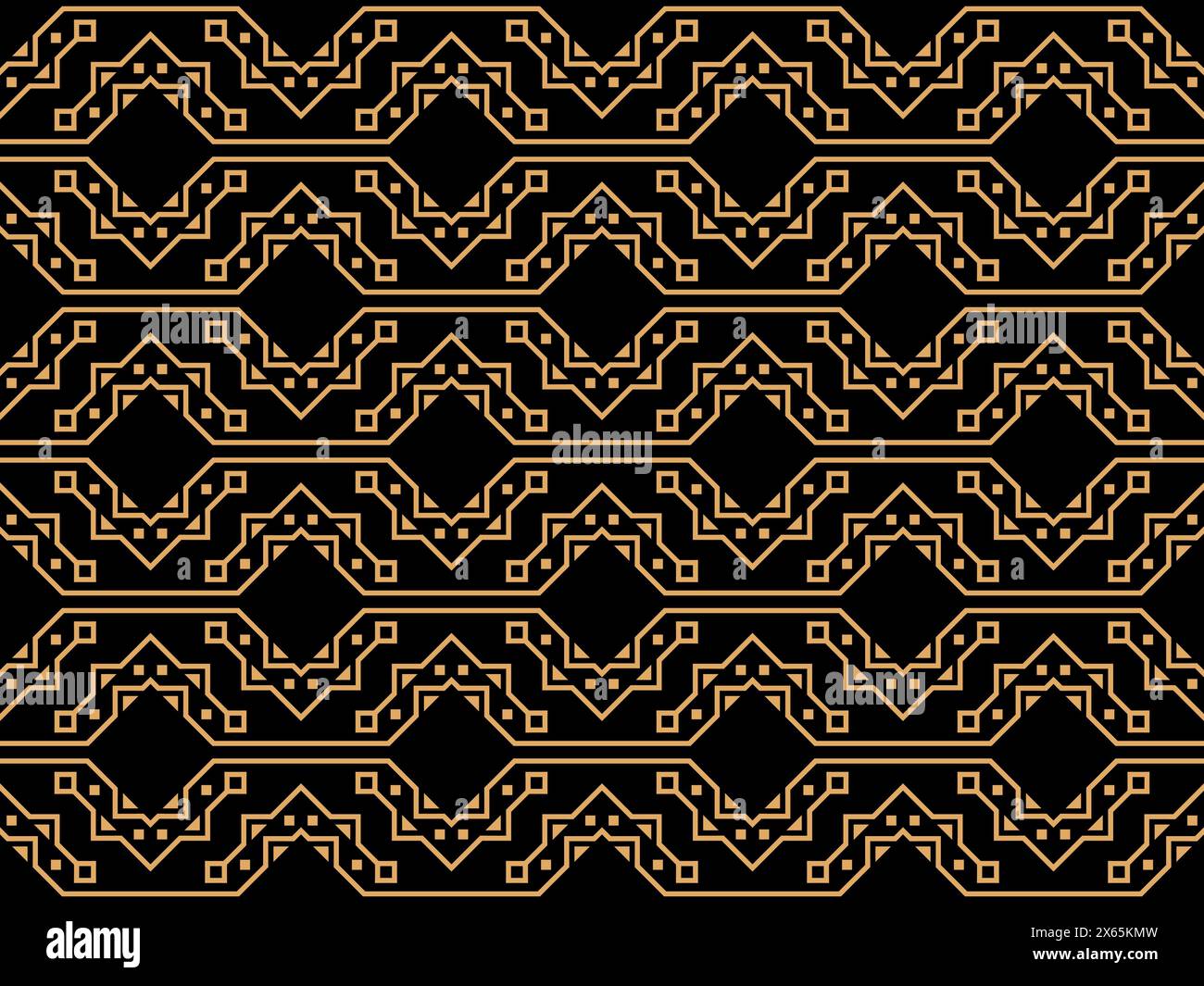 Geometric seamless pattern in line art style. Art deco geometric ...