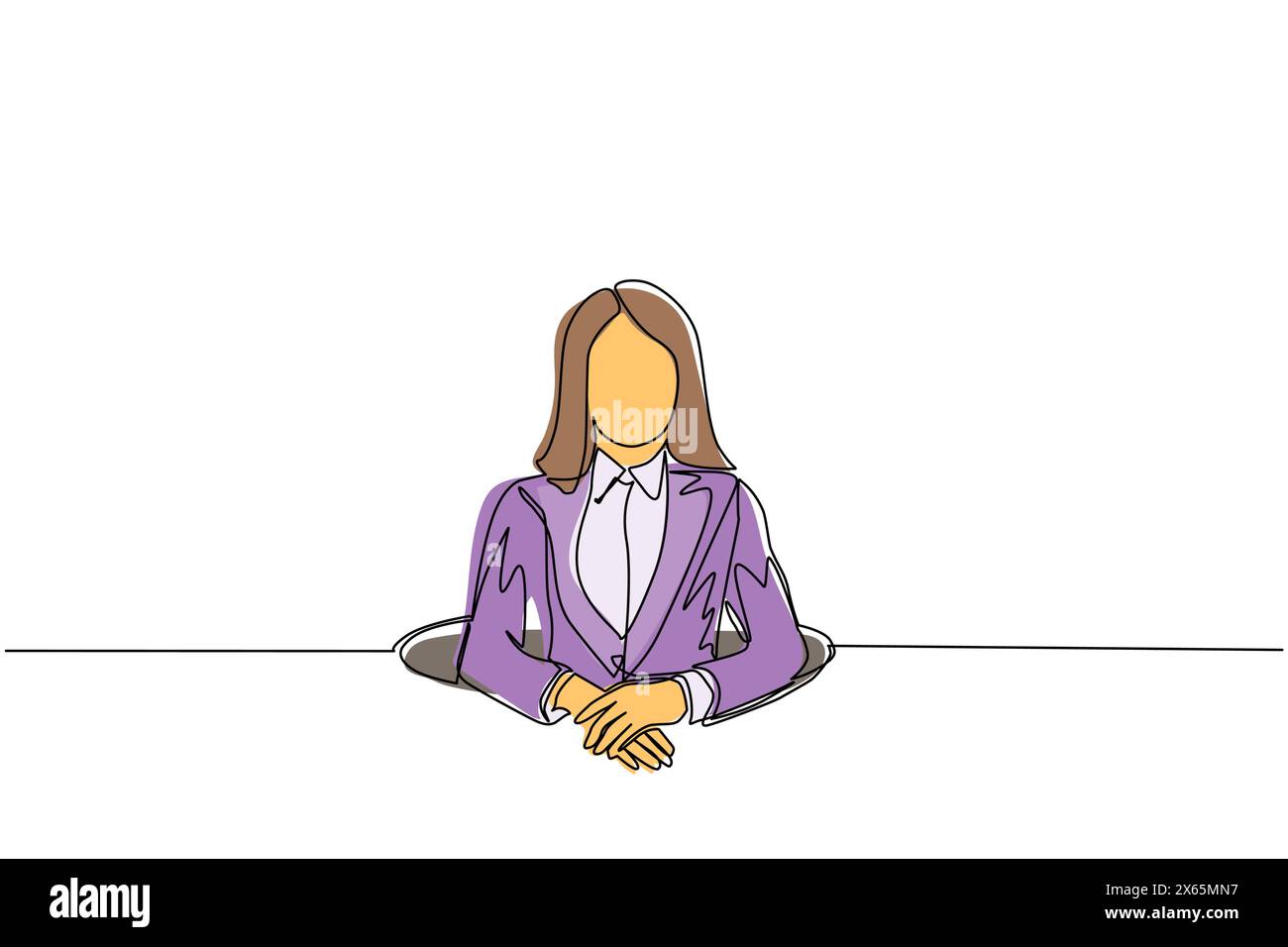 Single one line drawing businesswoman trying to get out of from hole, metaphor to facing big problem. Business struggles. Strength for success. Contin Stock Vector