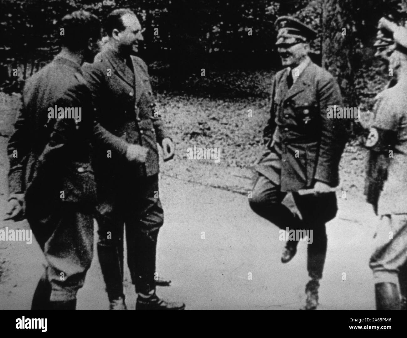 German dictator Adolph Hitler delighted after the capitulation of ...