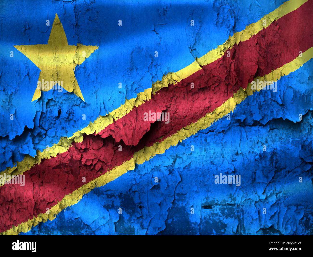 Democratic Republic of the Congo flag - realistic waving fabric Stock ...