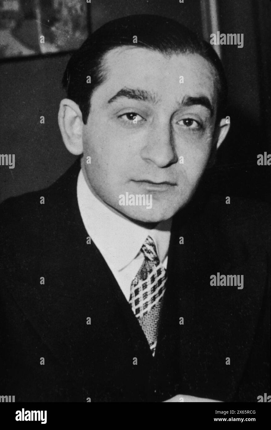 Portrait of French Radical-Socialist politician Pierre Mendes-France