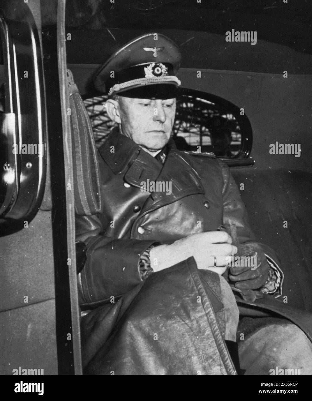 German General Alfred Jodl before signing the unconditional surrender ...