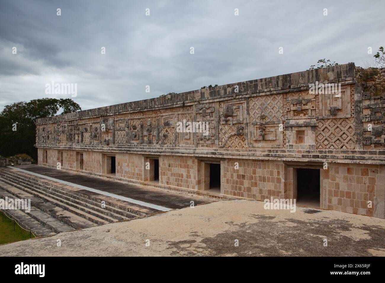 Ruins in Uxmal,Mexico. Uxmal is an ancient Maya city Stock Photo