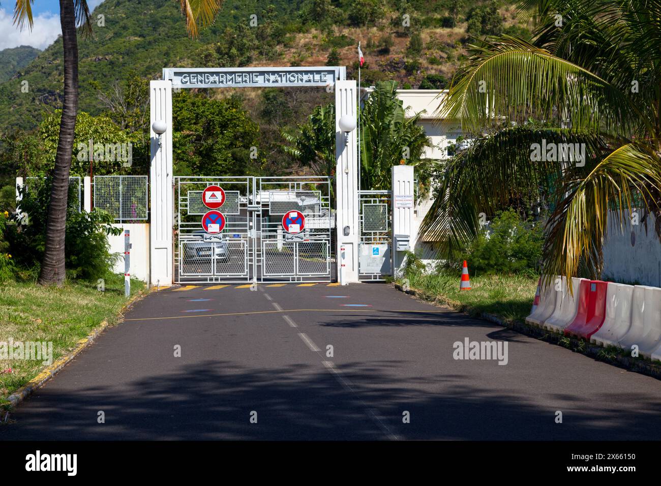 SaintDenis, Réunion June 05 2017 Entrance of the gendarmerie