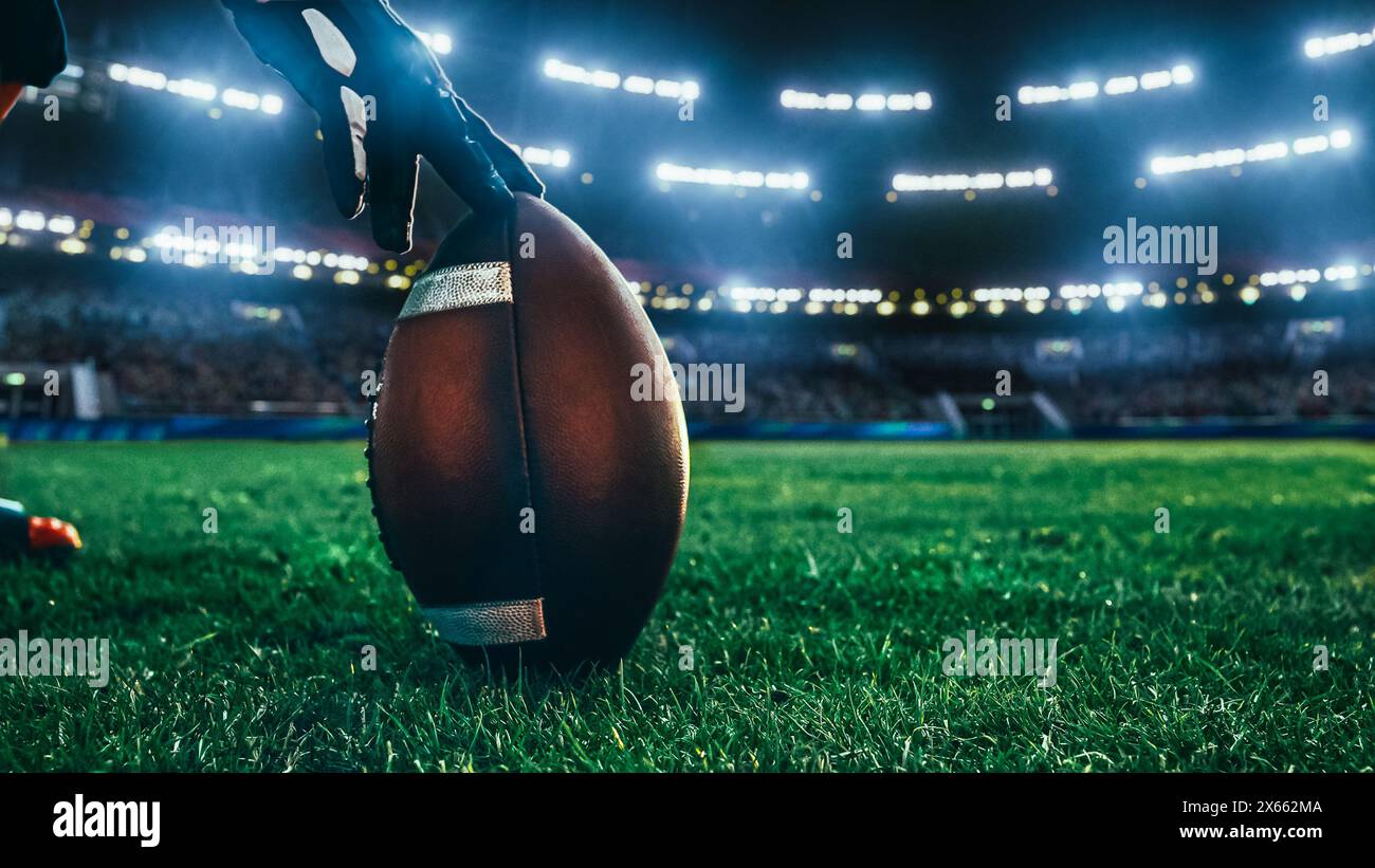 Kick Off Foot Football action shot hi-res stock photography and images - Alamy