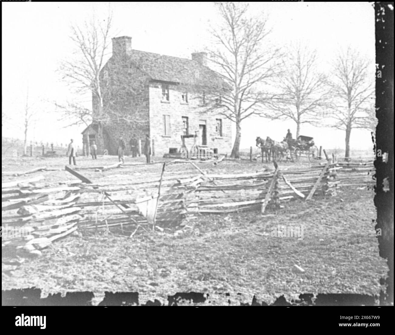 Bull Run, Va. Matthews' or the Stone House, Civil War Photographs 1861