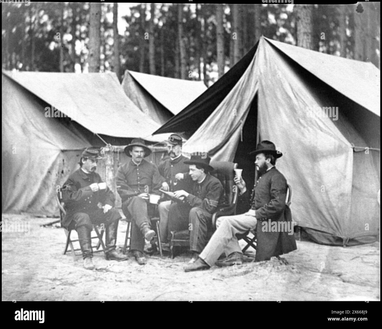 Petersburg, Va. Hospital stewards of 2d Division, 9th Corps, in front