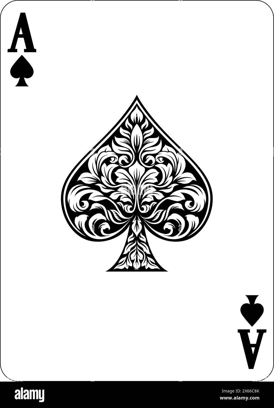 Ace of Spades Design from Deck of Playing Cards Stock Vector Image & Art Alamy