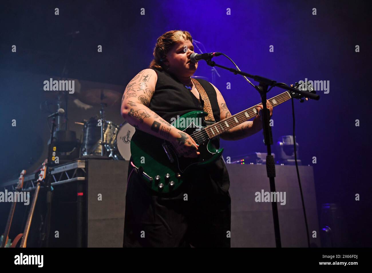 LONDON, ENGLAND - MAY 12: Hannah Pidduck of ‘ARXX’ performing at Eventim Apollo on May 12, 2024 in London, England.CAP/MAR ©MAR/Capital Pictures Stock Photo