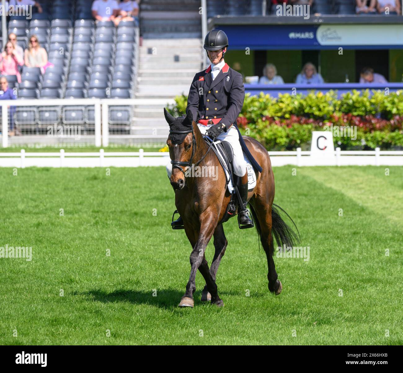 William Fox-Pitt and GRAFENNACHT during the Dressage phase, Badminton