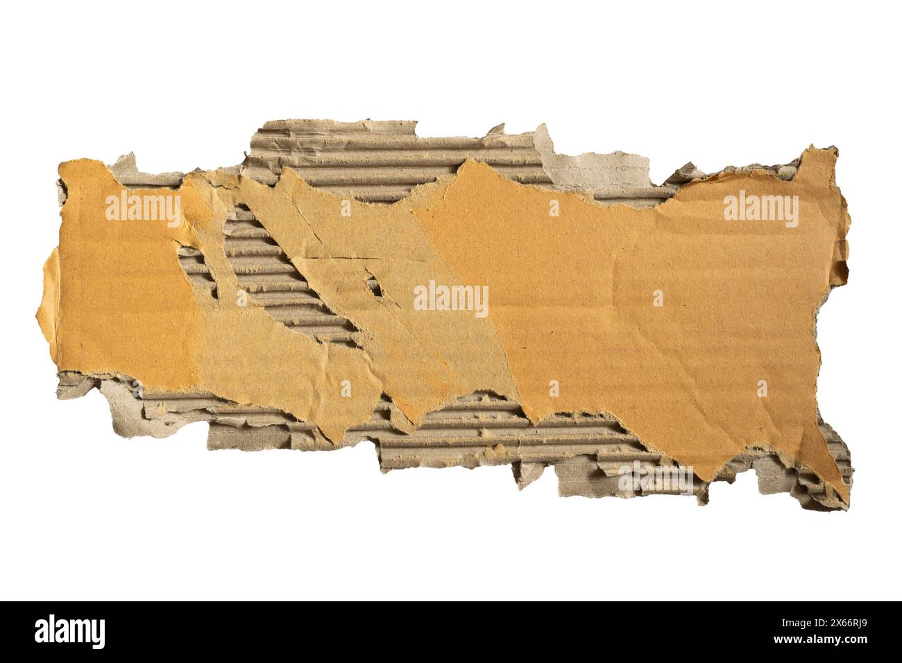 Old piece of torn cardboard paper on white background with clipping ...