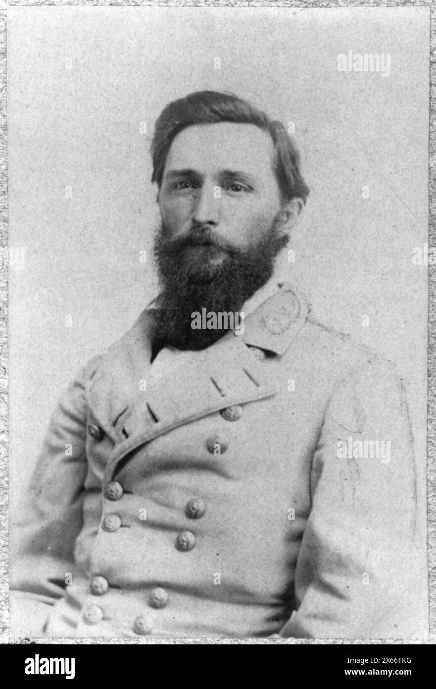 Alfred Holt Colquitt, 1824-1894, half length, facing left; in Confederate officer's uniform. Col., 27th Georgia Inf., Civil War Photographs 1861-1865 Stock Photo