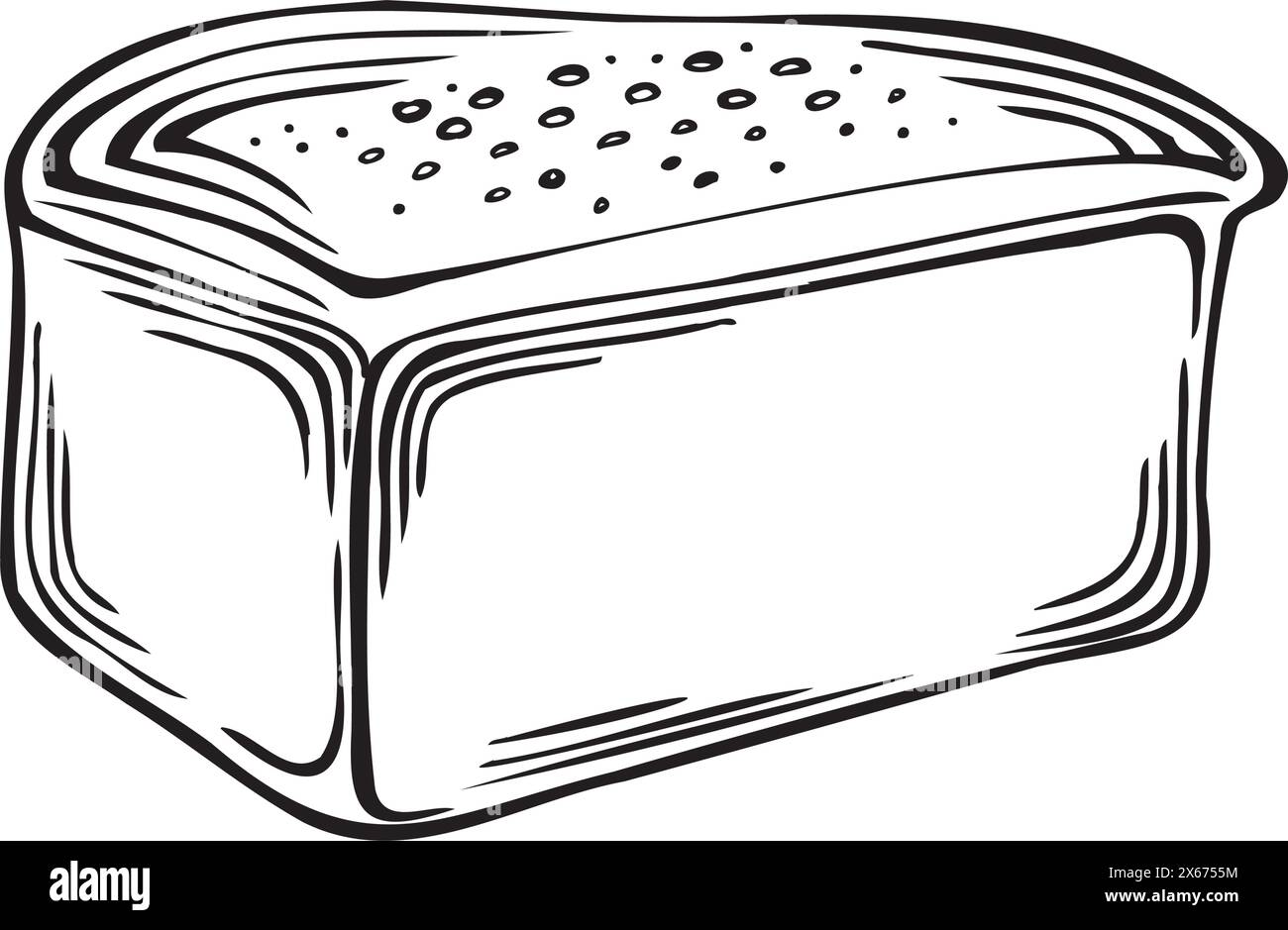 bread clipart black and white