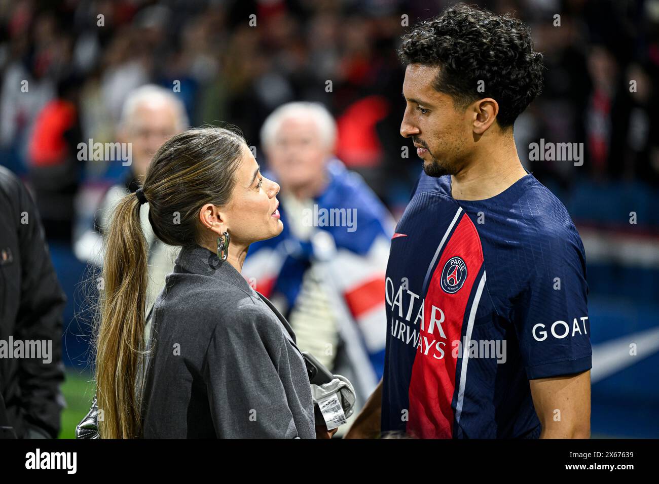 paris-france-12th-may-2024-marquinhos-and-his-wife-carol-cabrino