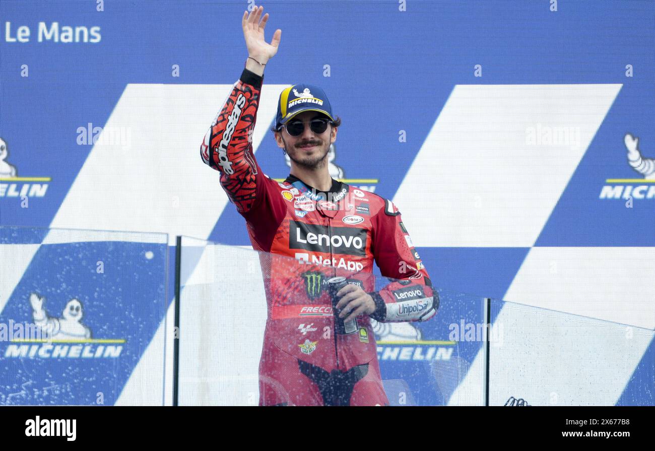 Third place Francesco Bagnaia of Italy #1 and Ducati Lenovo Team during ...